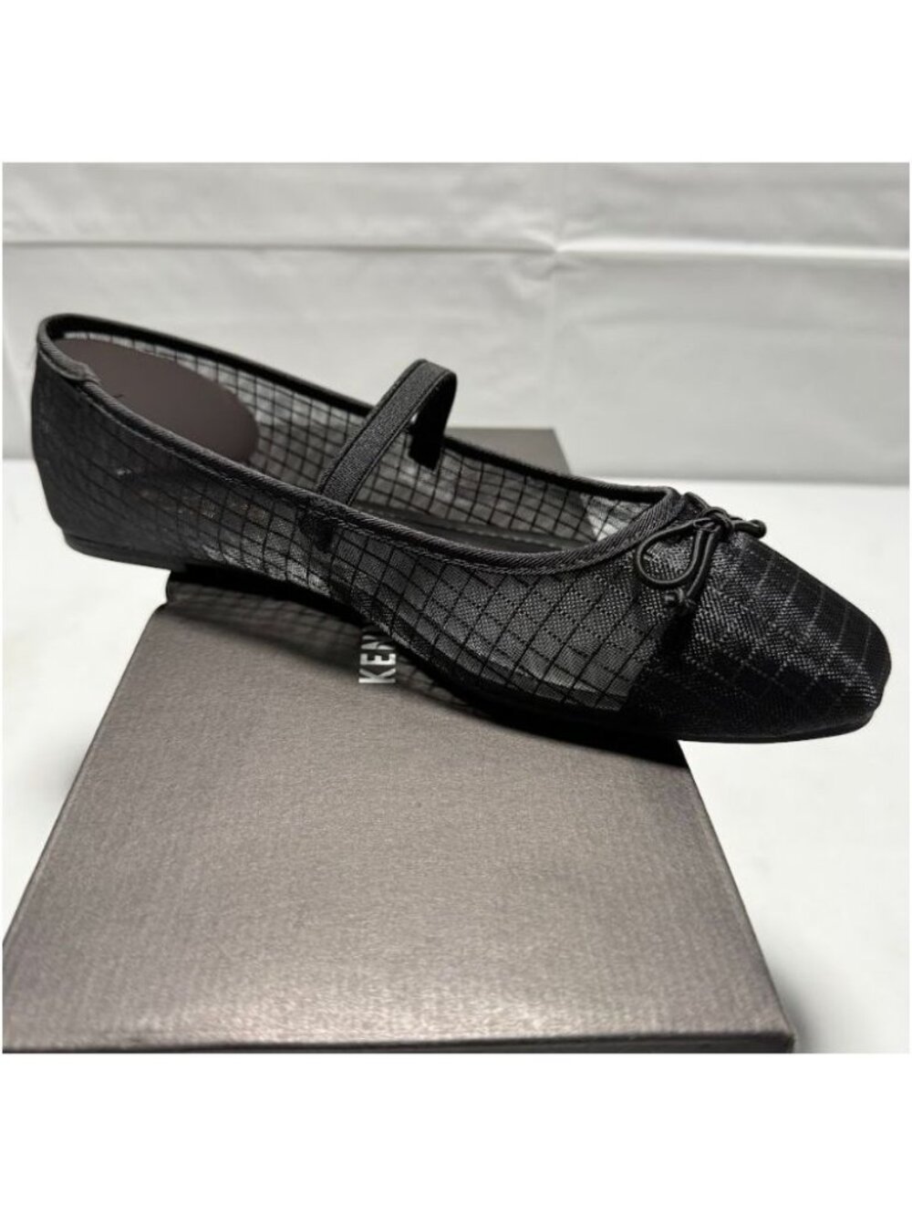 Kenneth Cole New York Womens Myra Square Toe Ballet Flats Black Size 9.5 NEW - Picture 3 of 7